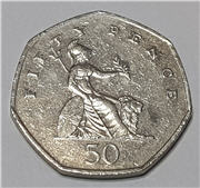 2001 50 Pence Britannia