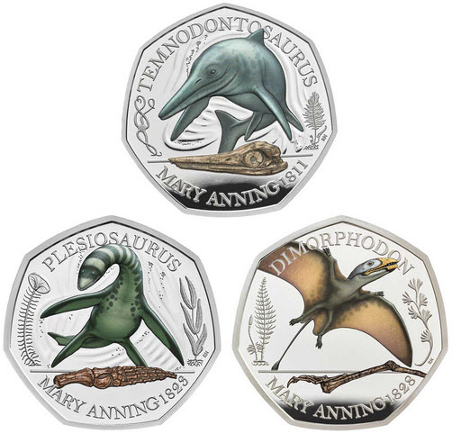 2021 50p Mary Anning Silver Proof 